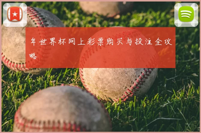 年世界杯网上彩票购买与投注全攻略