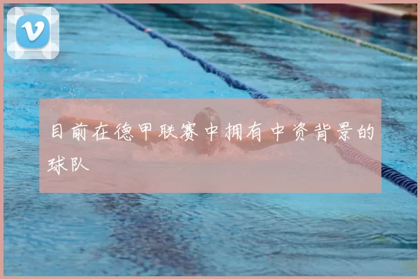 目前在德甲联赛中拥有中资背景的球队